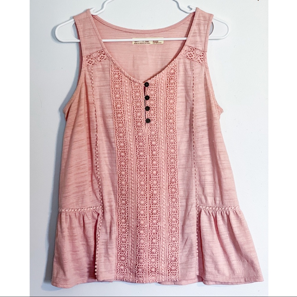 Pink Lacy Top